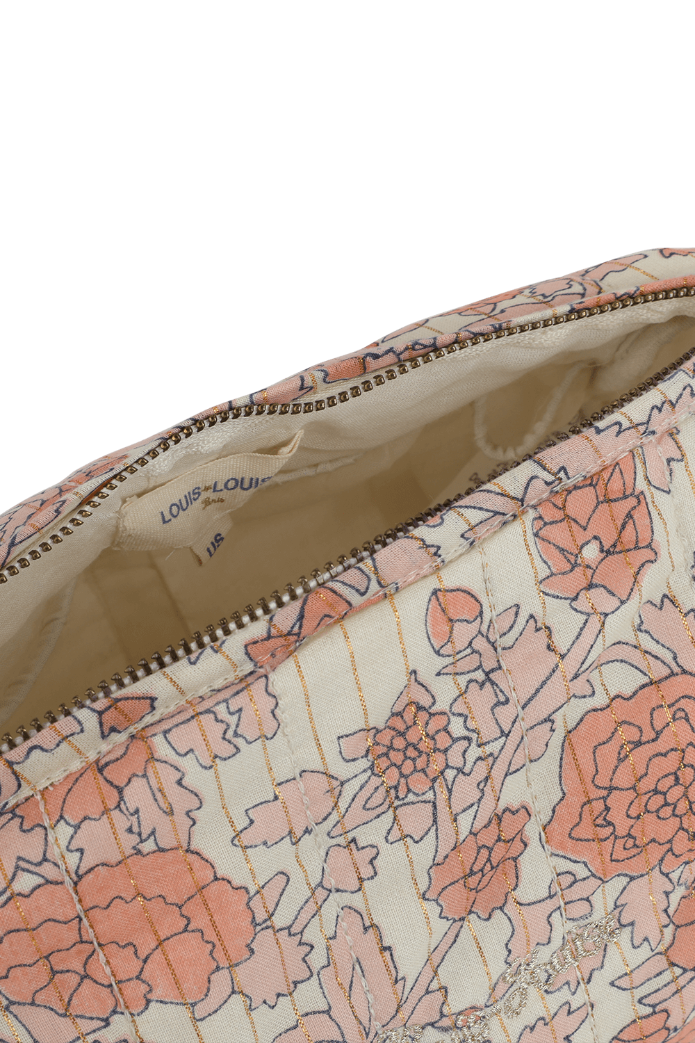 תמונת פנים של תיק רחצה פרחוני