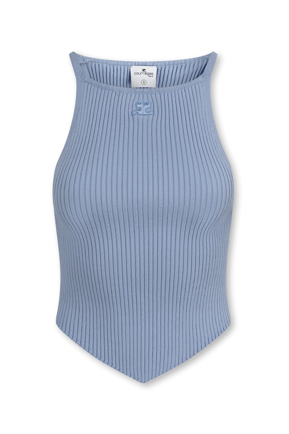 תמונה קידמית של גופיית ריב א-סימטרית