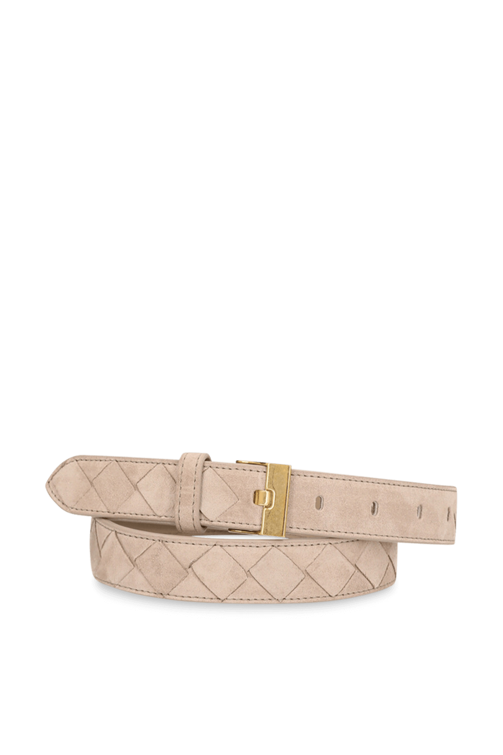 תמונה קידמית של חגורת זמש קלוע