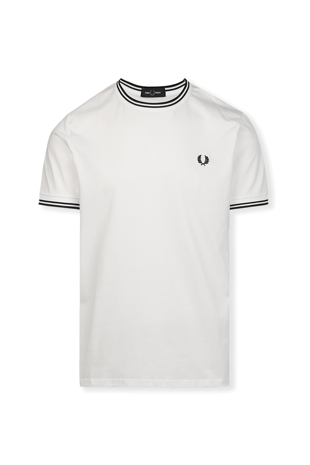 טישירט ספורטיבית לבנה עם לוגו FRED PERRY