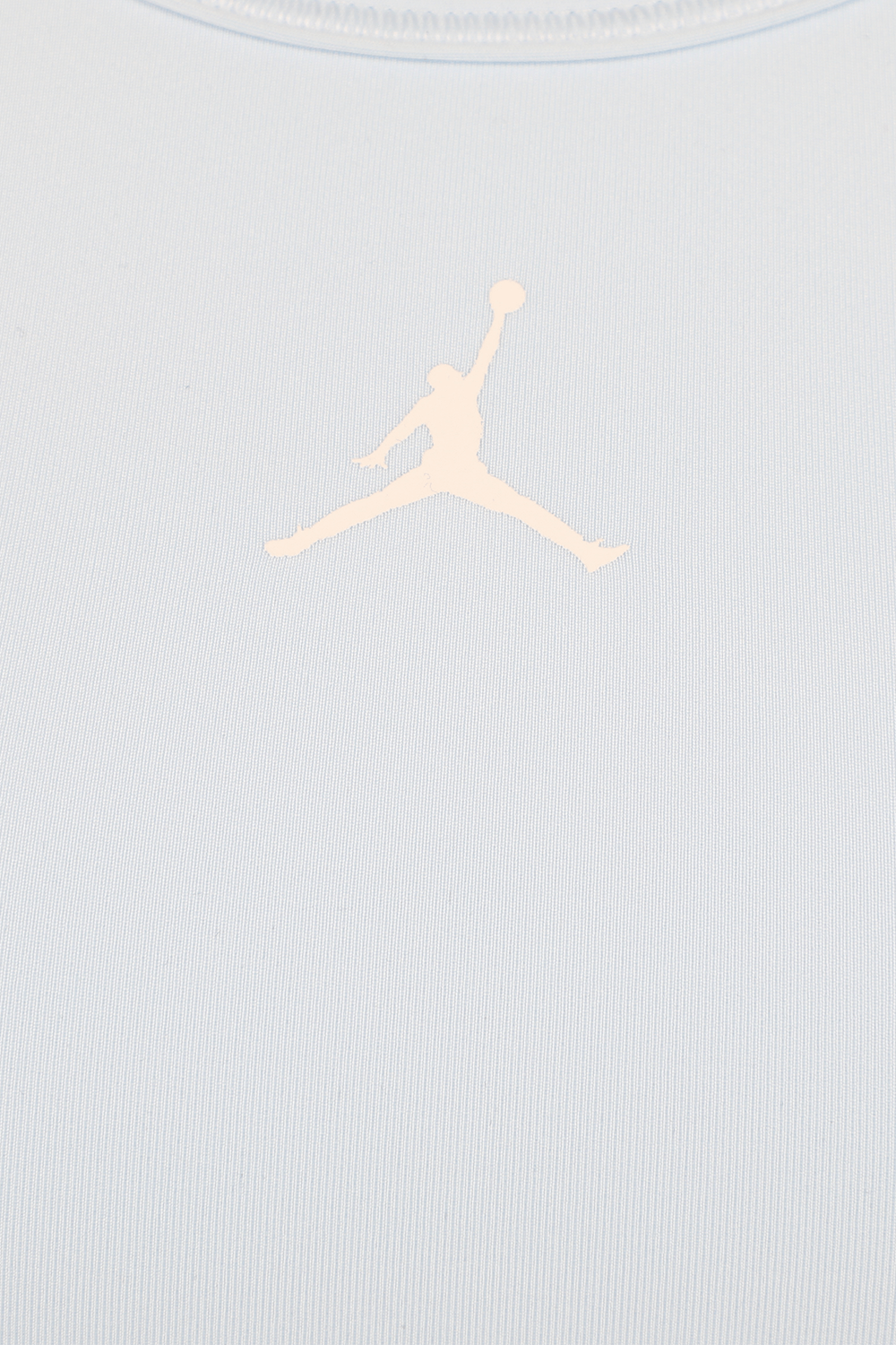 תמונה אחורית של טופ ספורטיבי ג'ורדן בגוון כחול בייבי