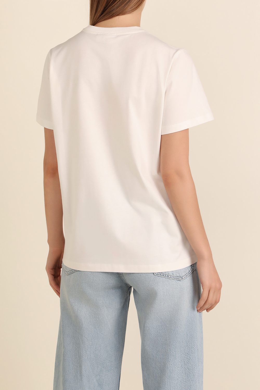 תמונת דוגמן אחורית של חולצת טי משוחררת