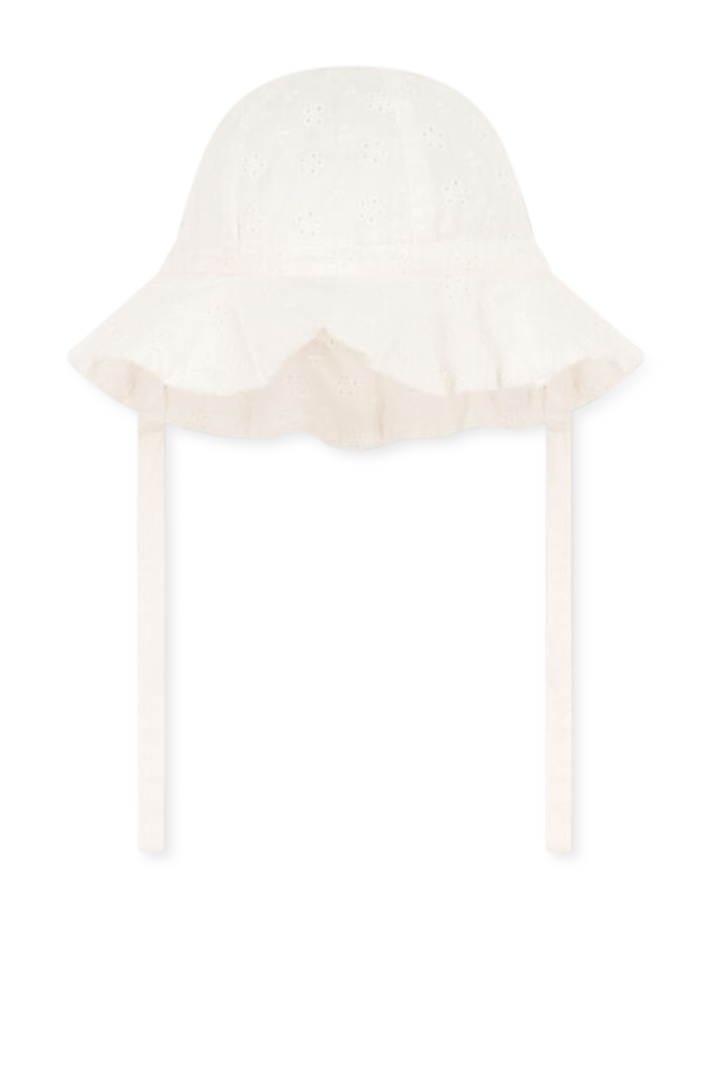 תמונה קידמית של כובע באקט תחרה - גילאי 3-24 חודשים