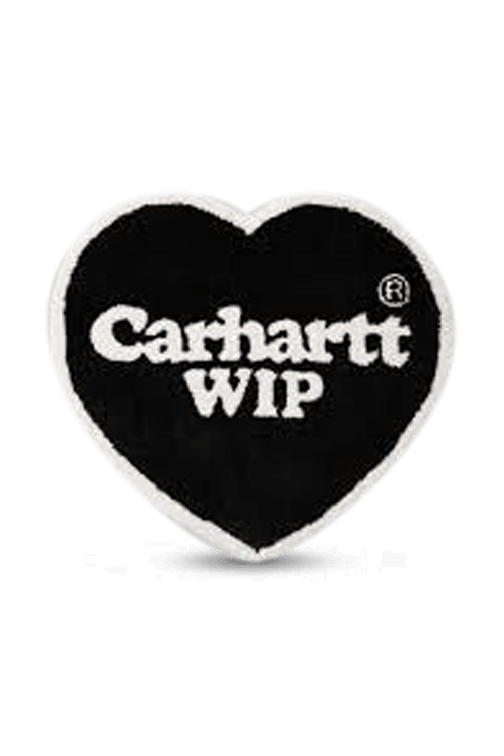 תמונה אחורית של שטיח לב