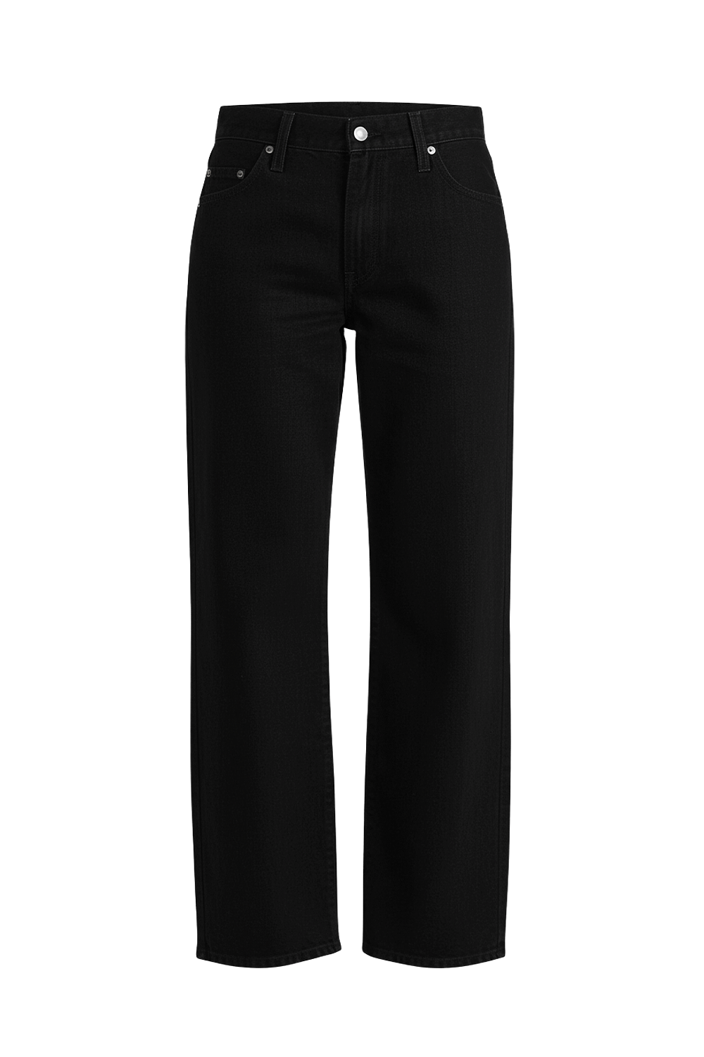 תמונה קידמית של מכנסי ג'ינס באגי דאד בגזרה רחבה