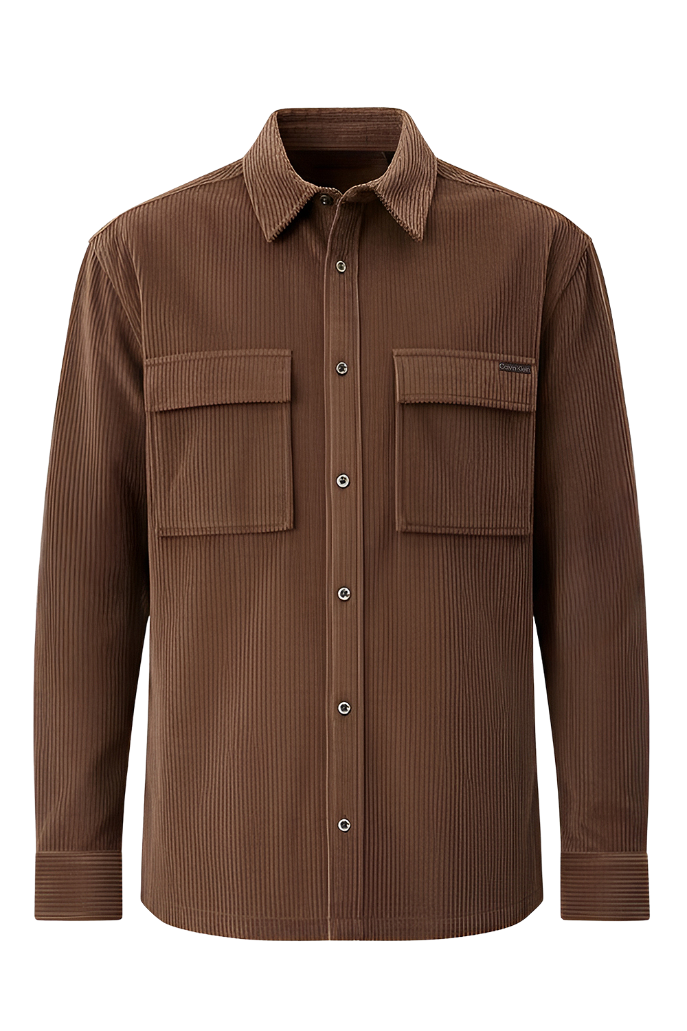 תמונה קידמית של חולצת כפתורים קורדרוי