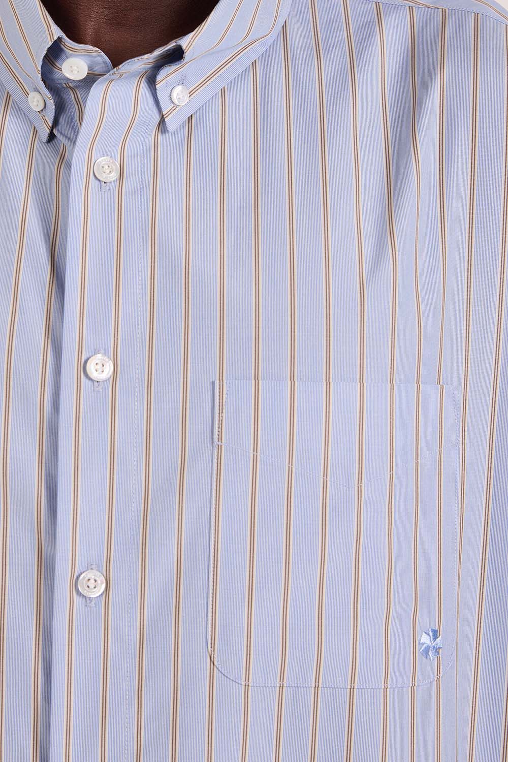 תמונת דוגמן אחורית של חולצת כפתורים