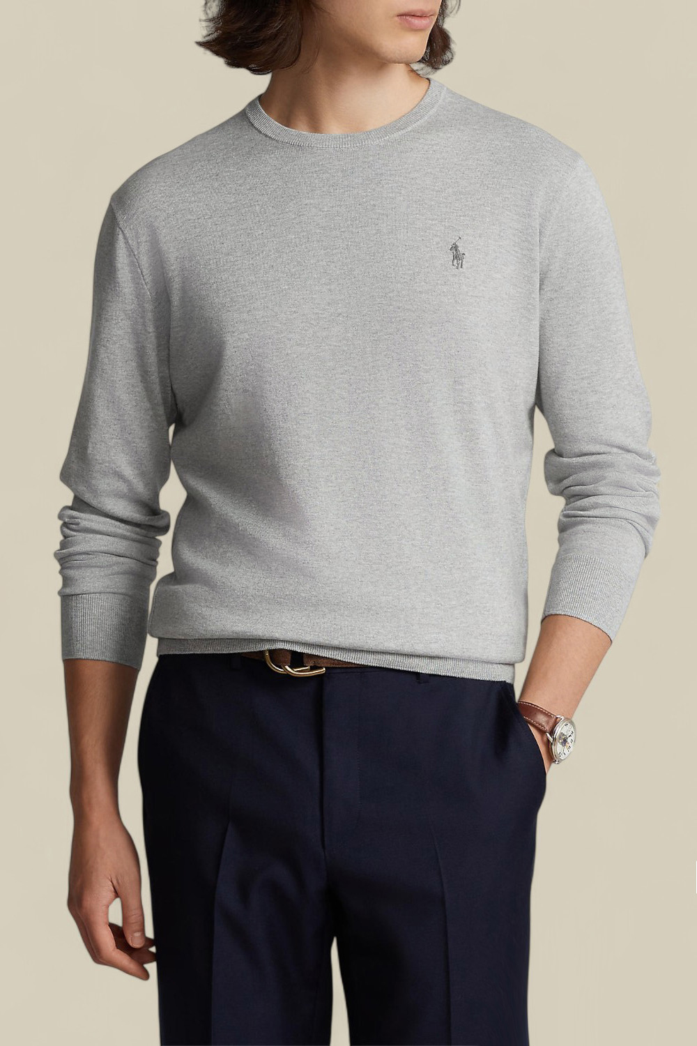 תמונת דוגמן קידמית של חולצת סריג