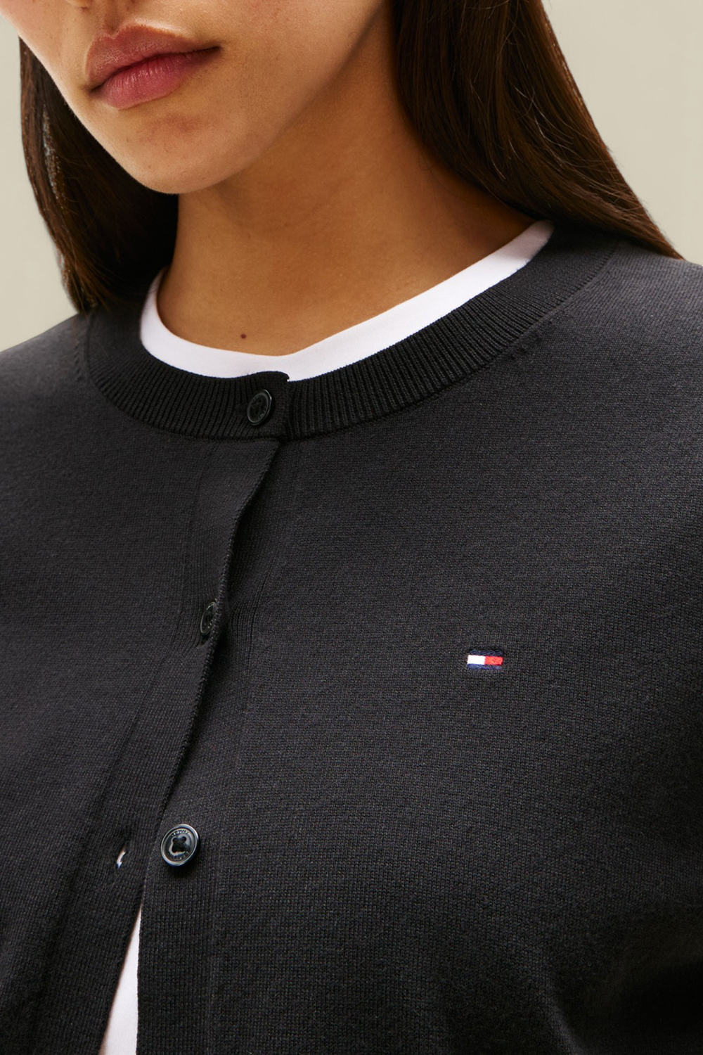 תמונת תקריב דוגמן של קרדיגן