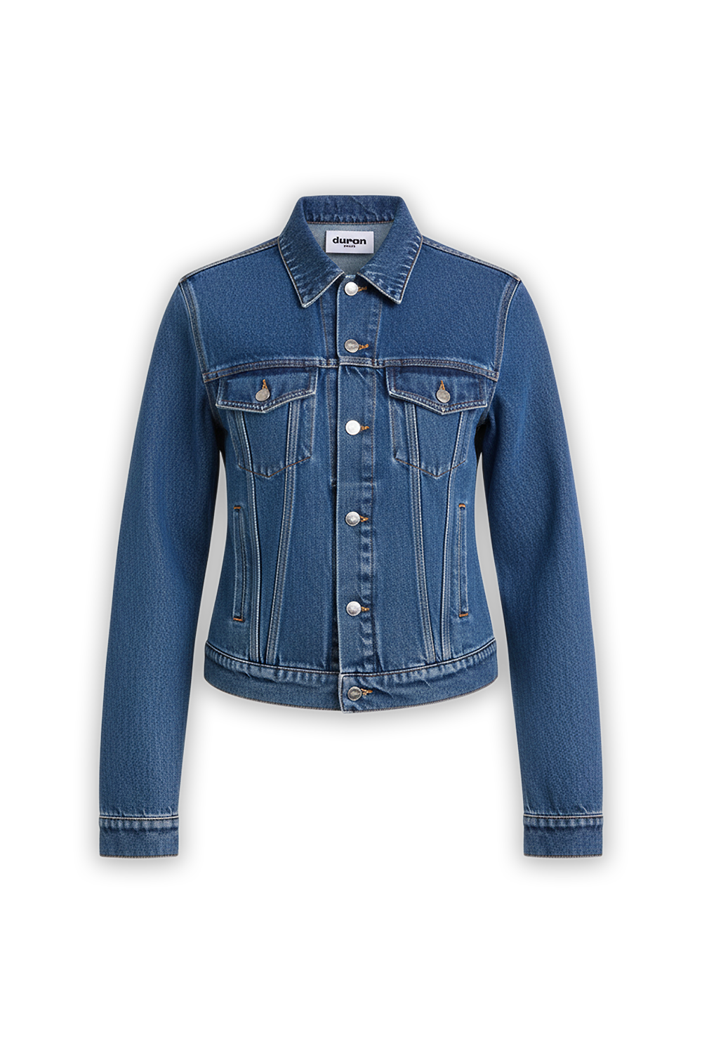 תמונה קידמית של ז'קט ג'ינס עם גב רשת