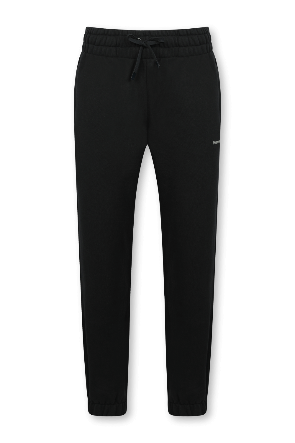 תמונה קידמית של פארל וויליאמס X אדידס מכנסי טרנינג שחורים