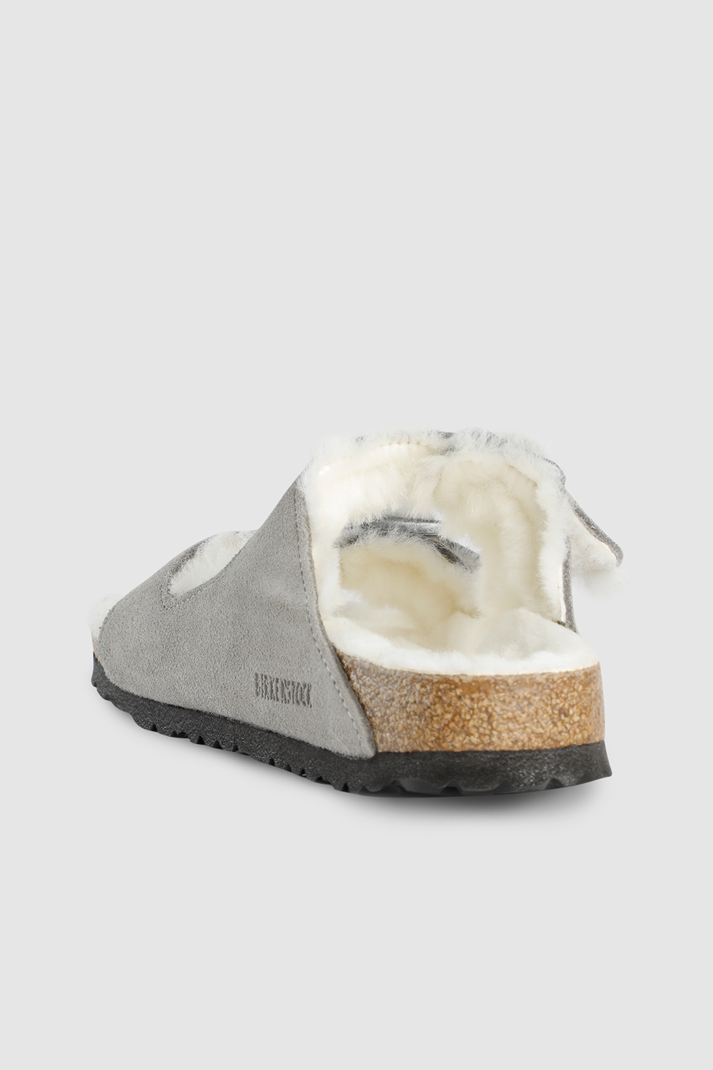 white fur birkenstocks