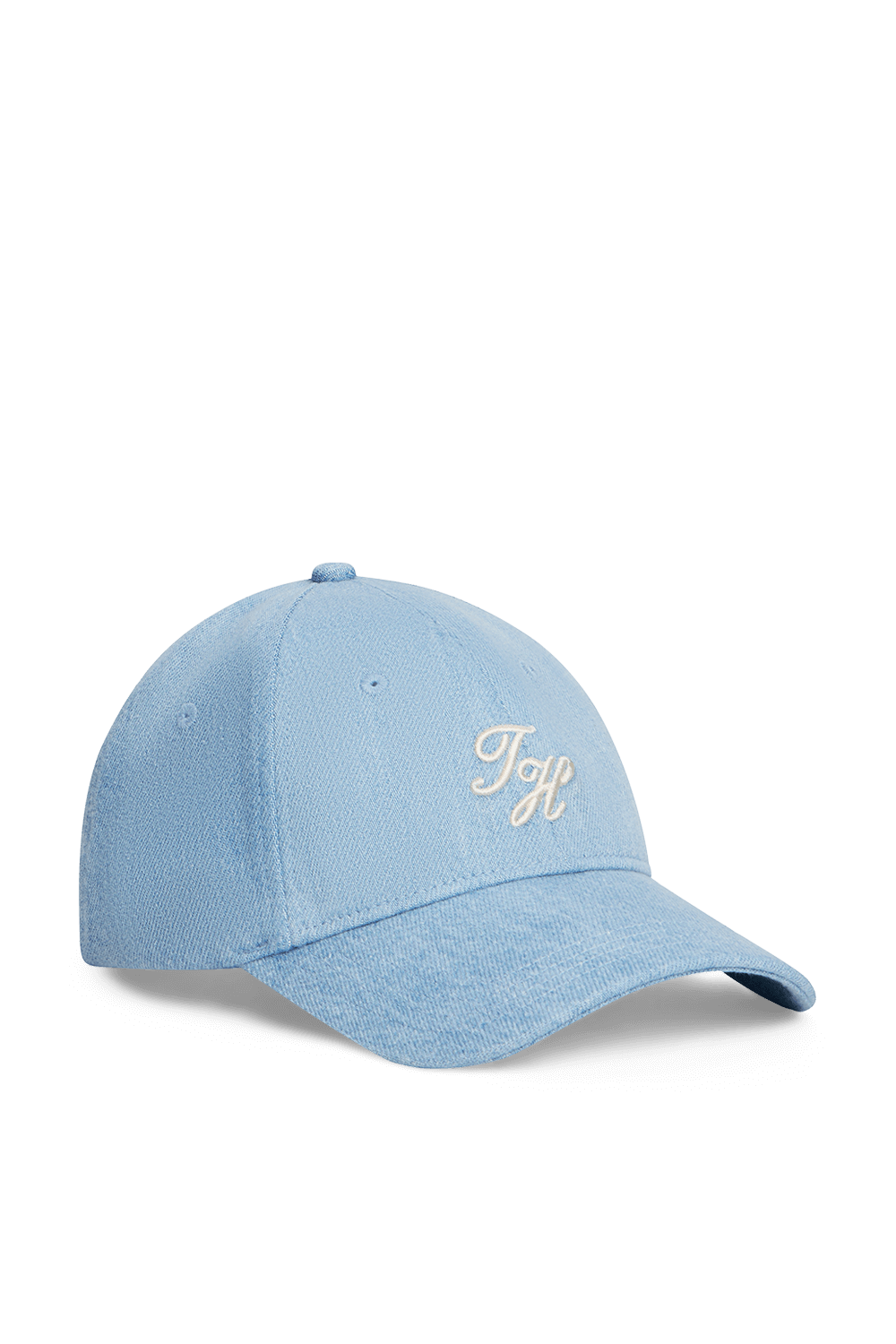 תמונה קידמית של כובע מצחייה ג'ינס