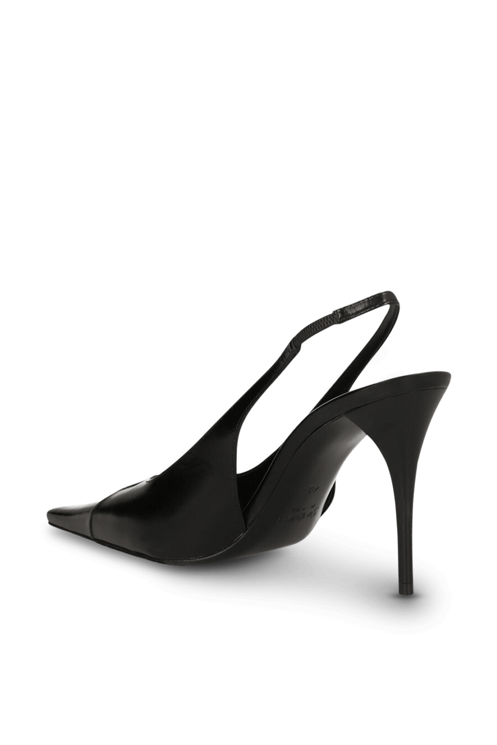 תמונה אחורית של נעלי עקב סלינג בק