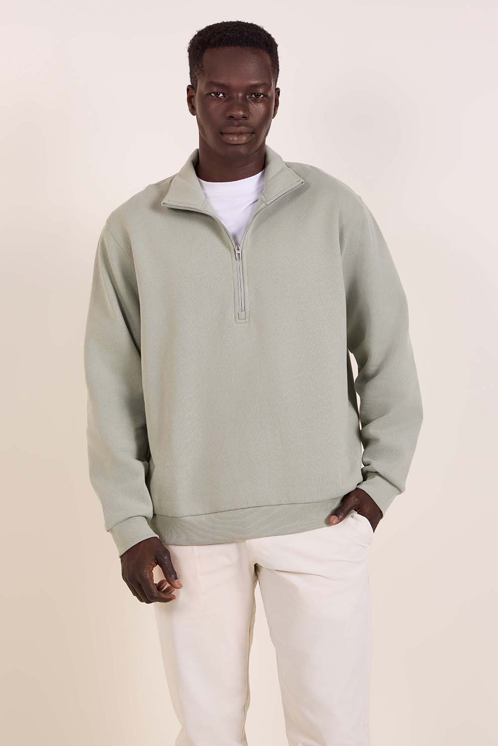 תמונת דוגמן קידמית של Steady State Half Zip