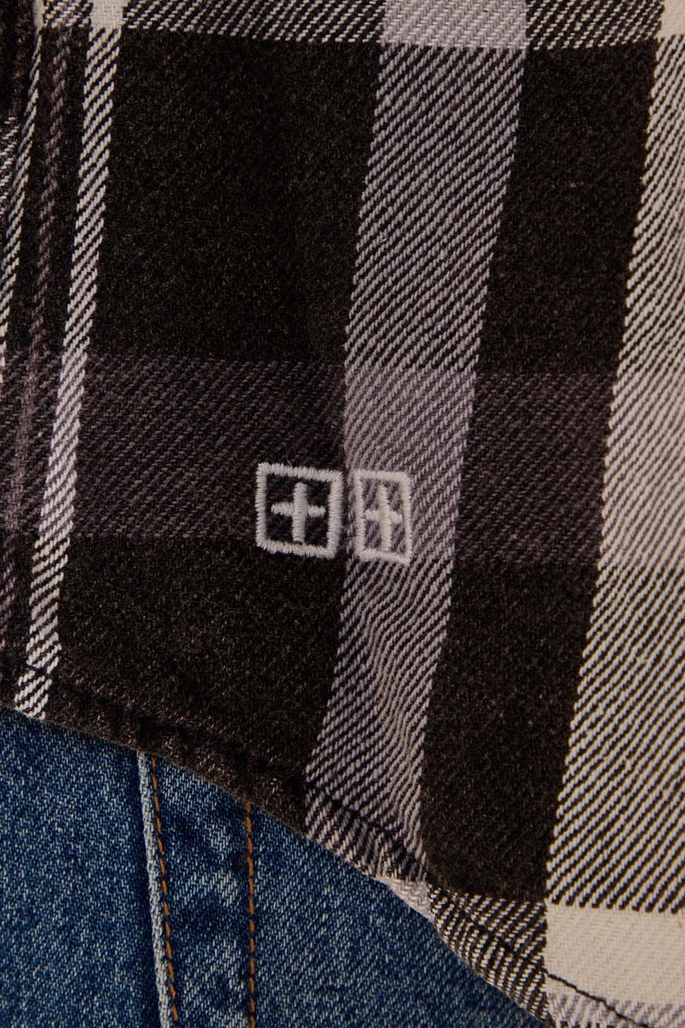 תמונת תקריב דוגמן של חולצה מכופתרת