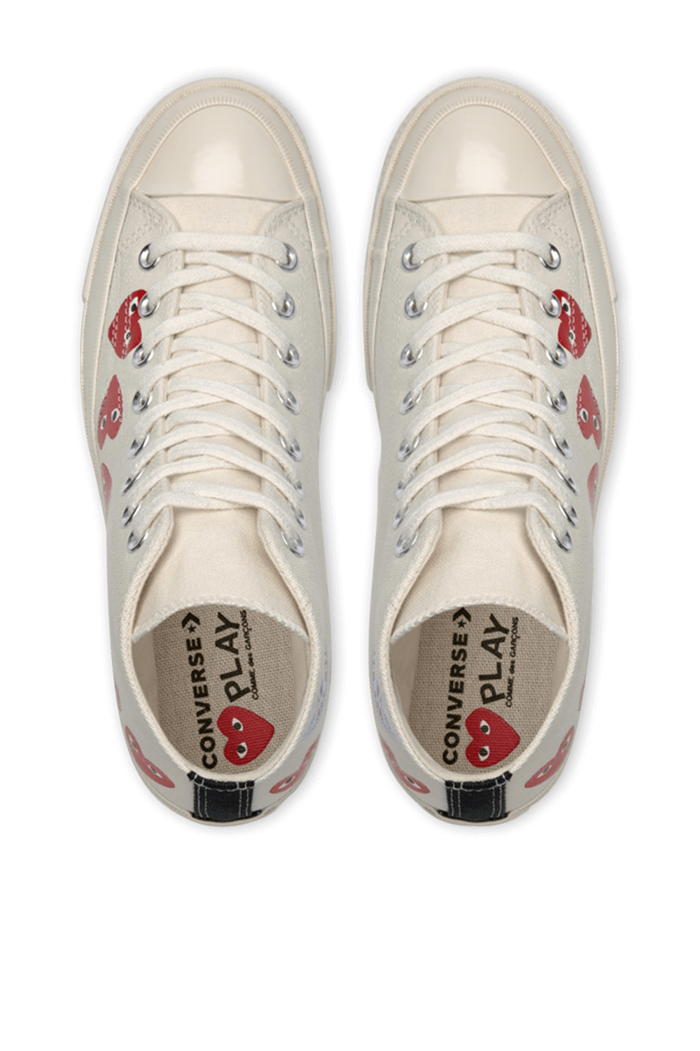 תמונה אחורית של Play Converse Chuck Taylor in White