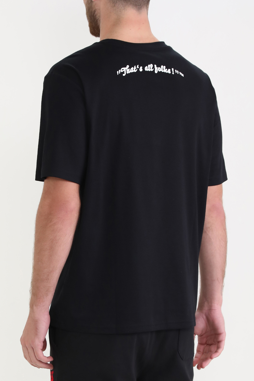 תמונת דוגמן אחורית של בוס X לוני טונס חולצת טי גרפית