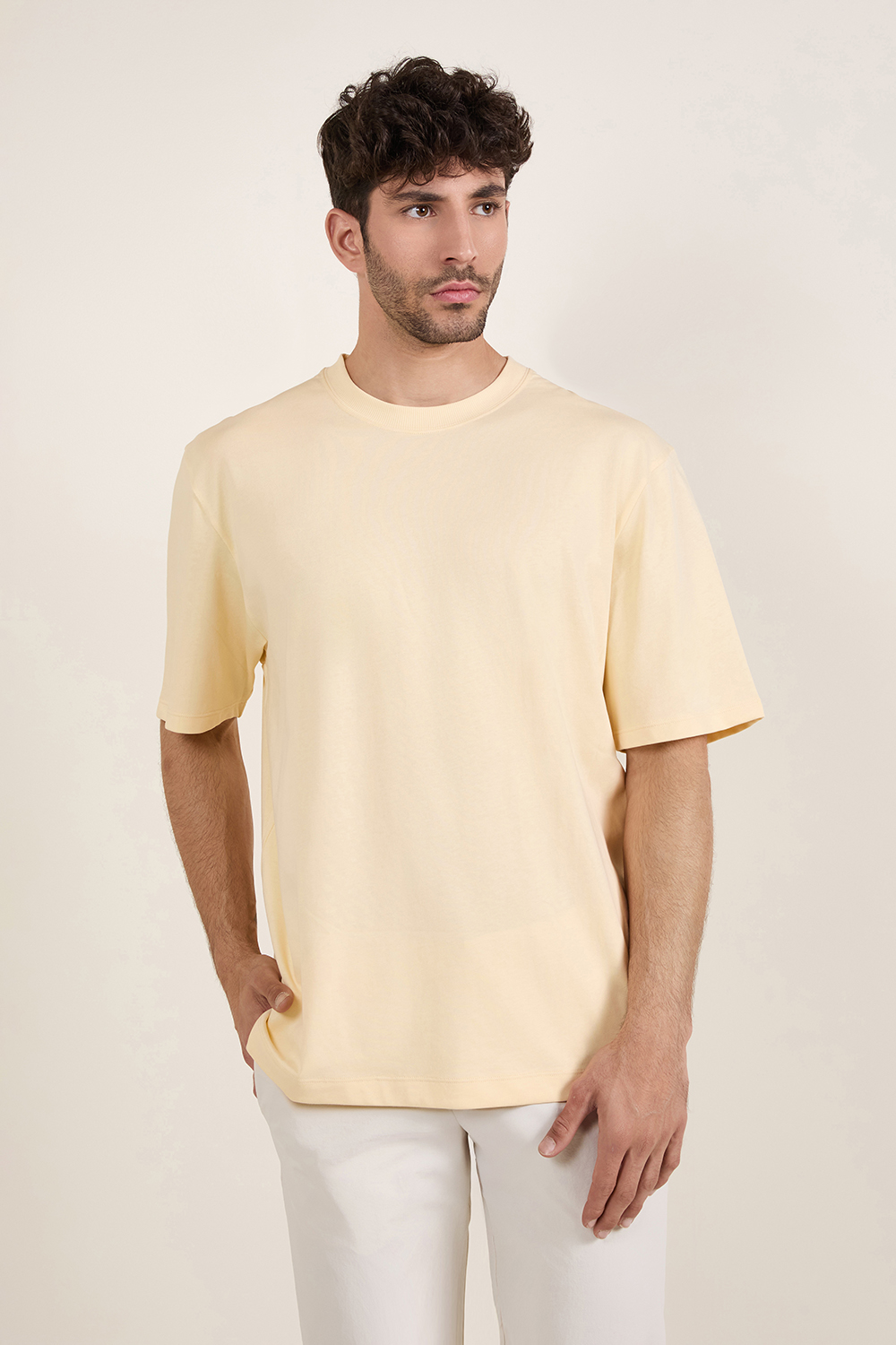 תמונת דוגמן קידמית של Heavyweight Cotton Jersey T-Shirt