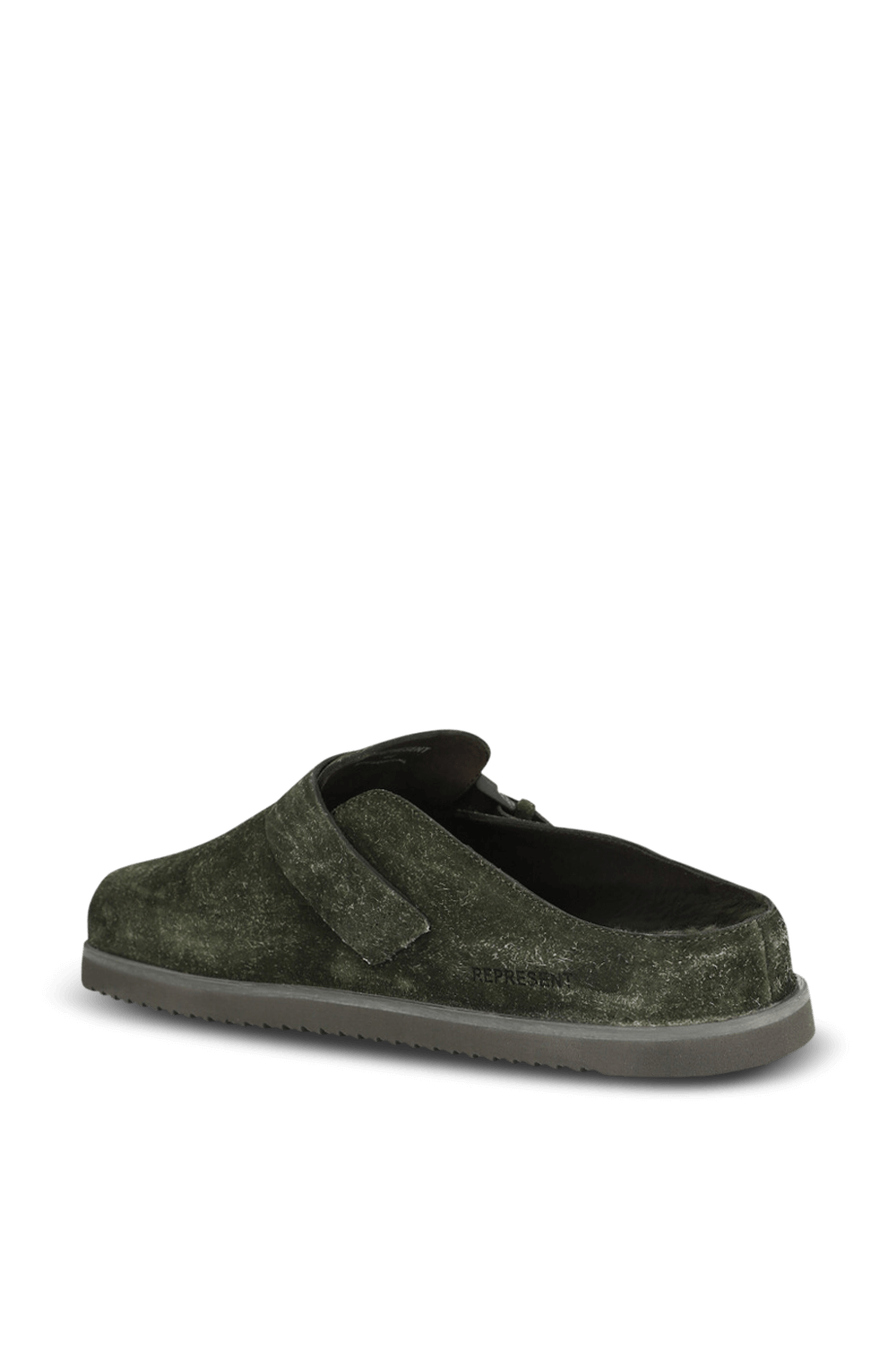 תמונה אחורית של נעלי סליידס