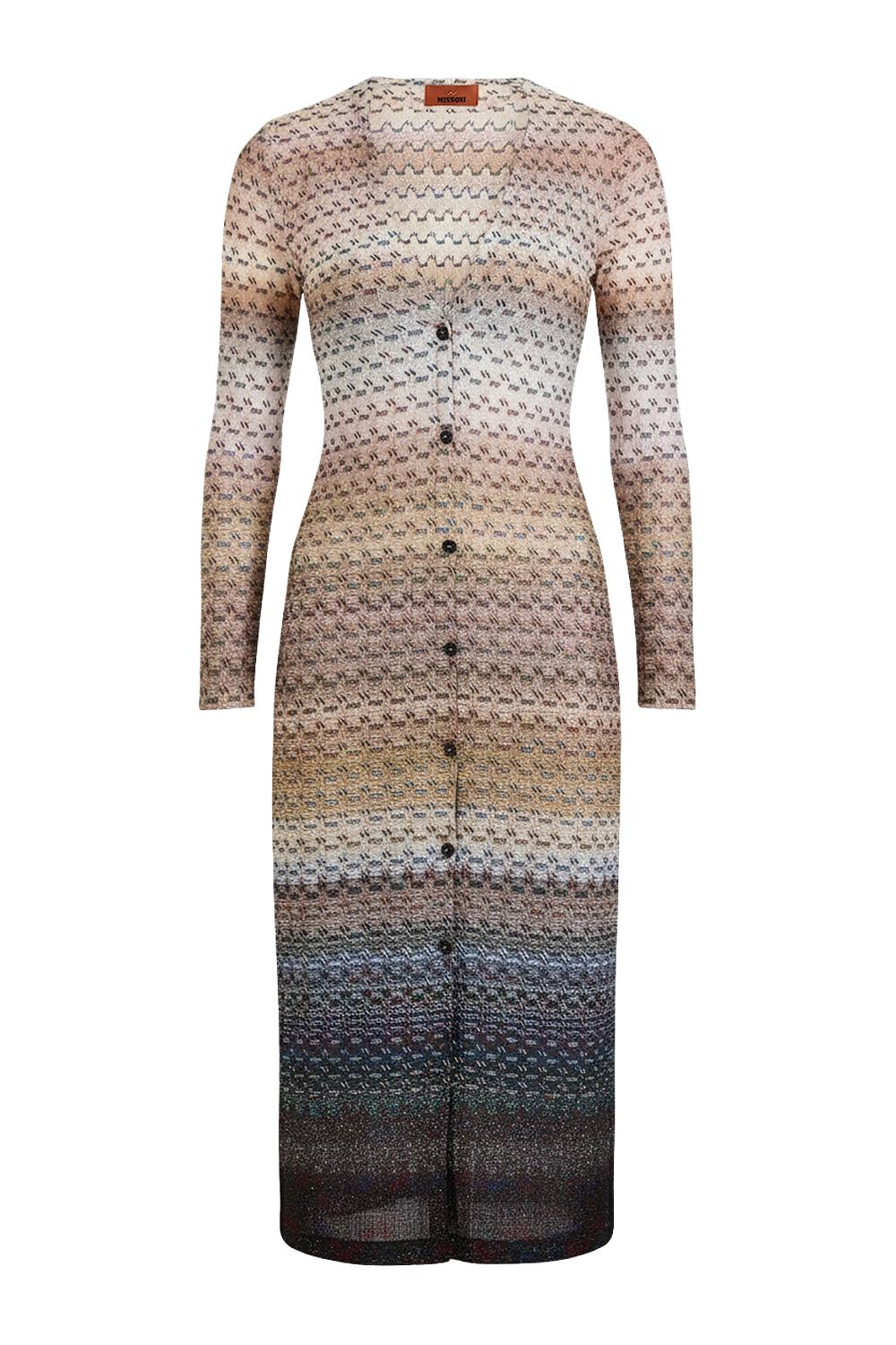 תמונה קידמית של קרדיגן ארוך