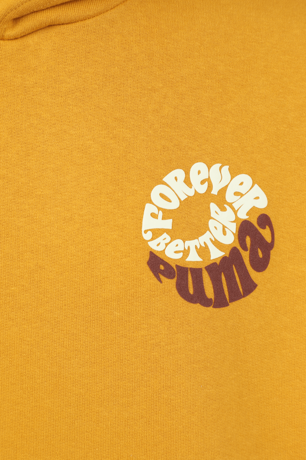 תמונה אחורית של סווטשירט דאון טאון מכותנה בגוון כתום