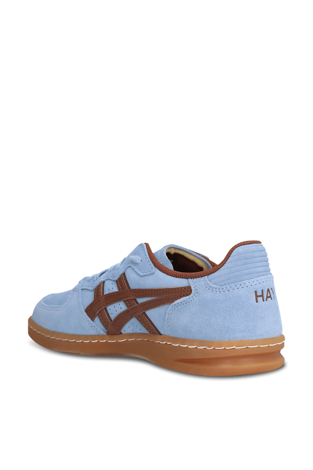 תמונת תקריב של אסיקס X היי נעלי סניקרס סקיי האנד