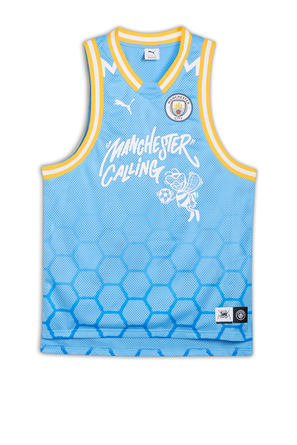 תמונה קידמית של גופיית כדורסל פומה הוופס &times; מנצ&rsquo;סטר סיטי