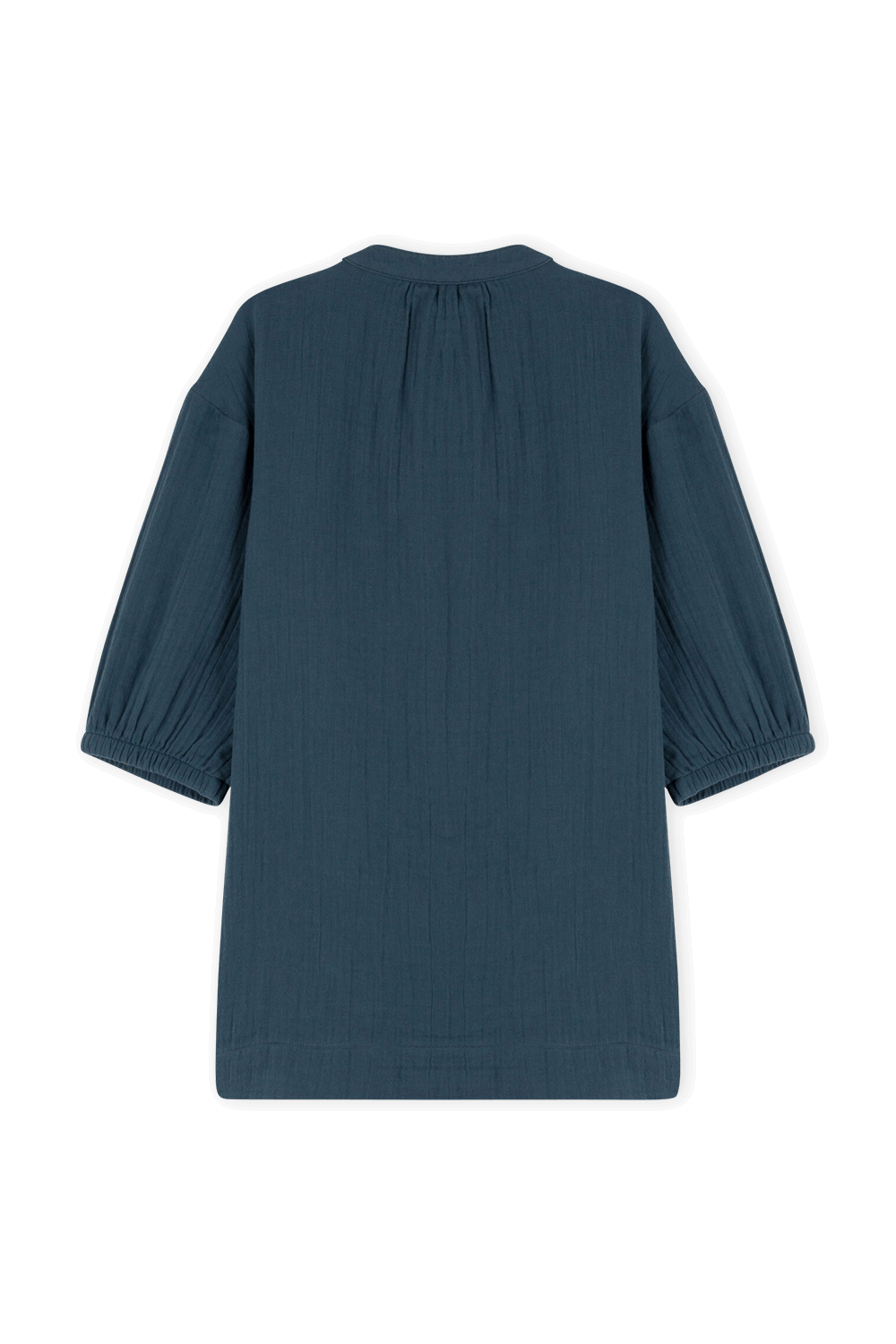 תמונה אחורית של שמלת בלוזון עם כפתורים - גילאי 6-12