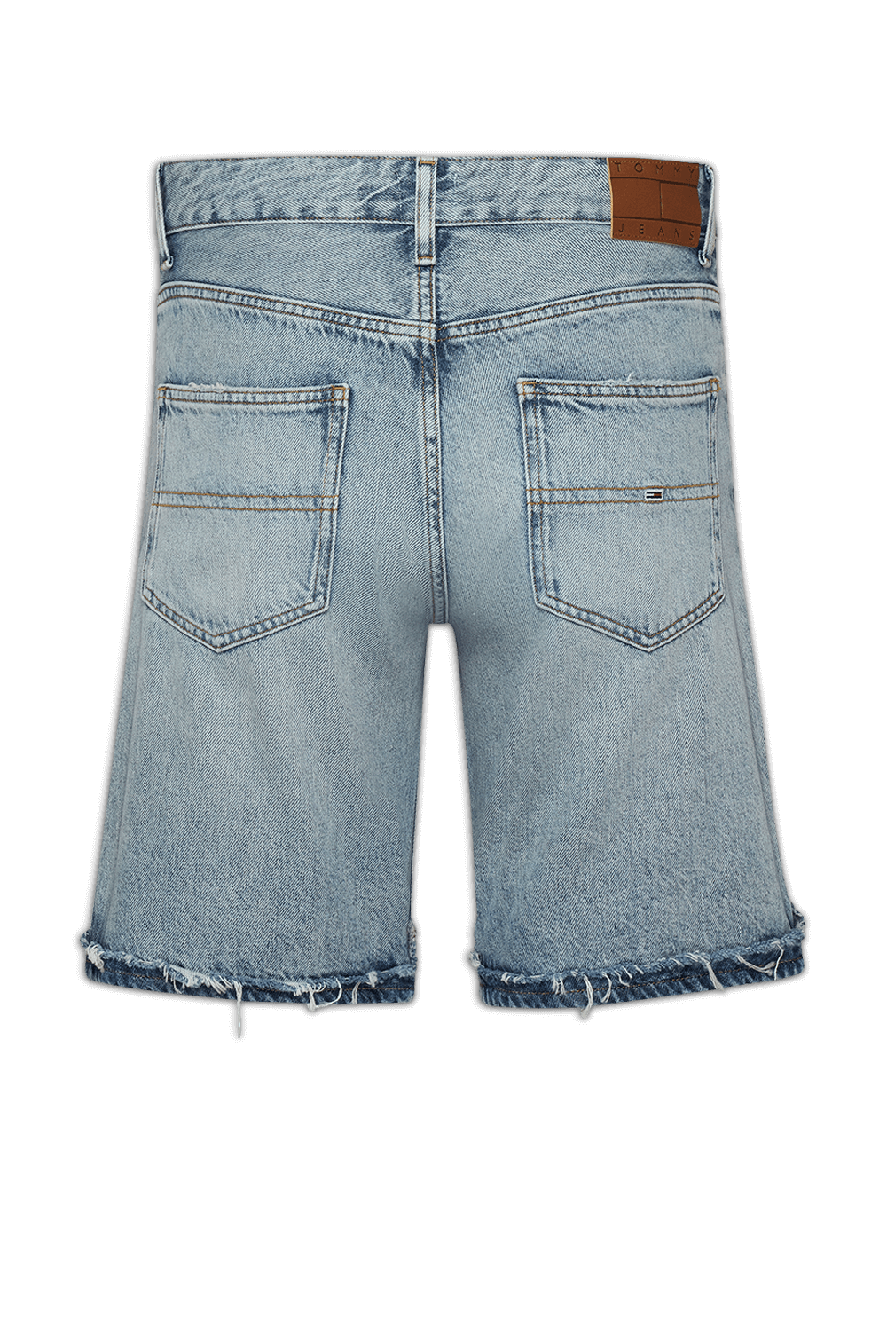 תמונה אחורית של מכנסי ברמודה ג'ינס