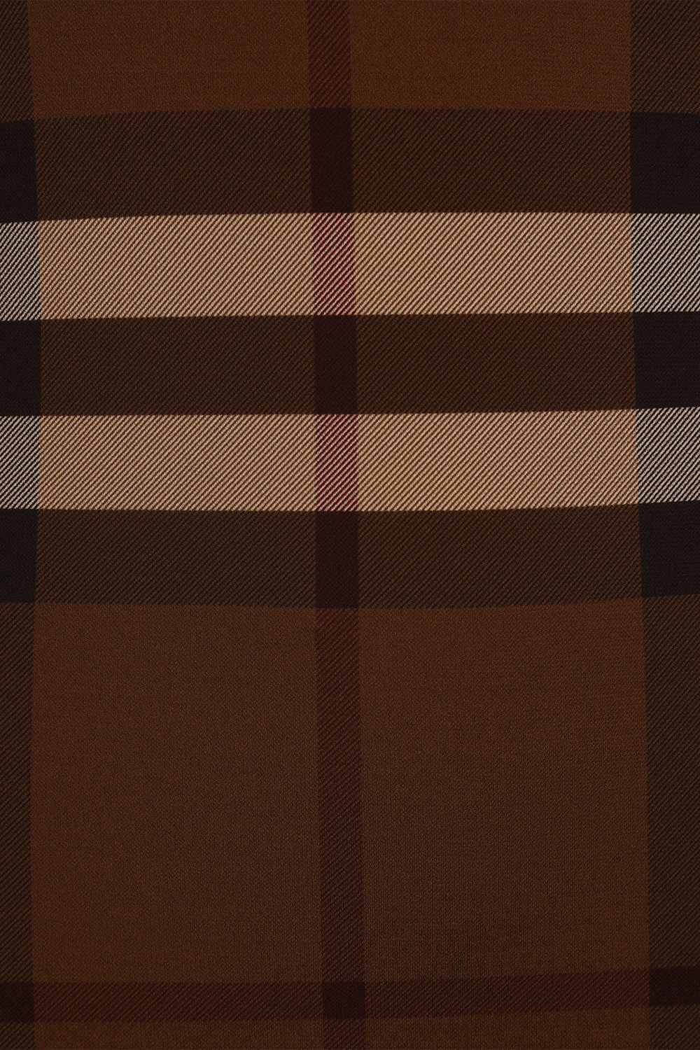 תמונה אחורית של שמלה משבצות עם צווארון גולף