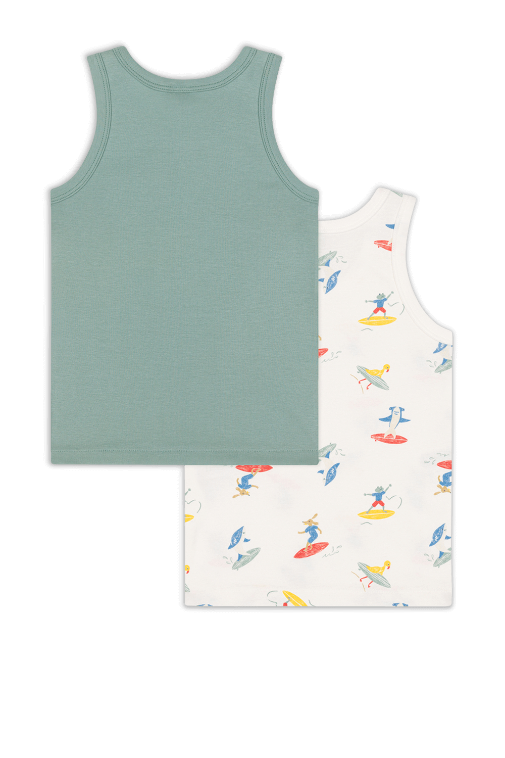 תמונה אחורית של מארז שתי גופיות - גילאי 6-12 שנים