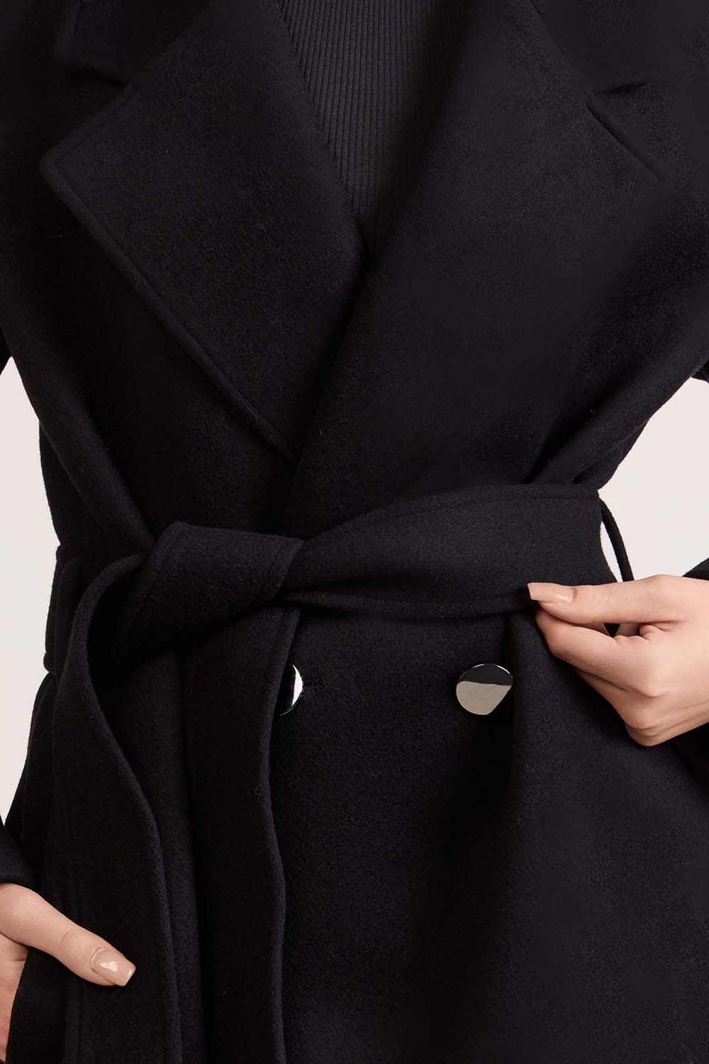 תמונת תקריב דוגמן של מעיל מידי