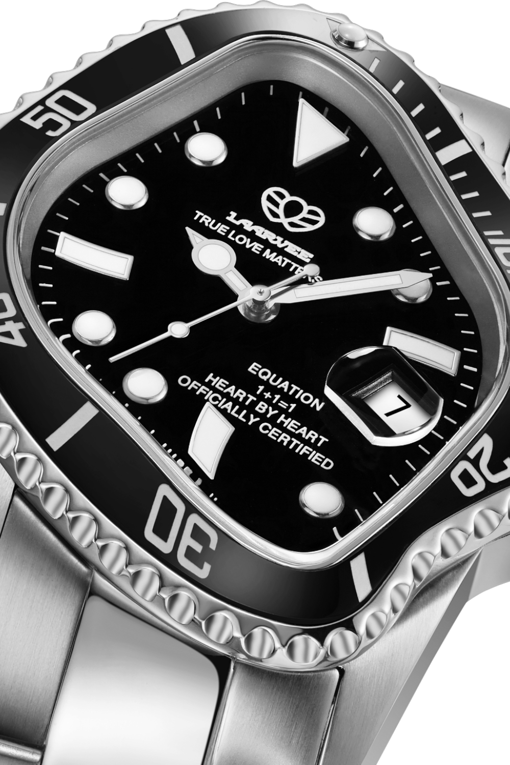 תמונת תקריב של שעון יד PEA001