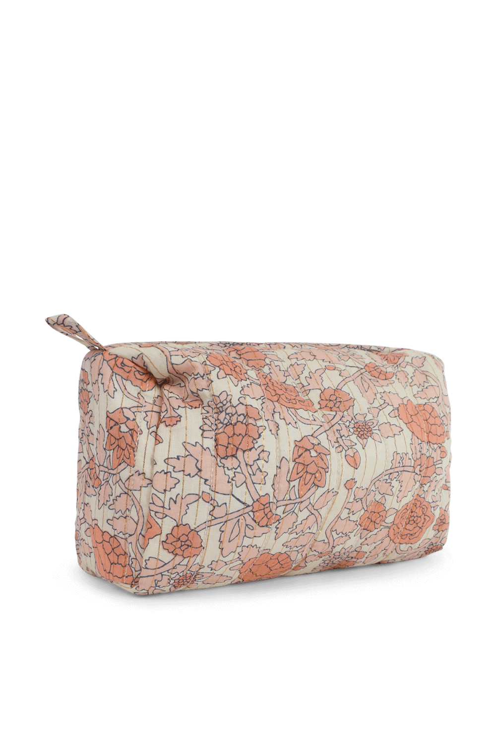 תמונה אחורית של תיק רחצה פרחוני