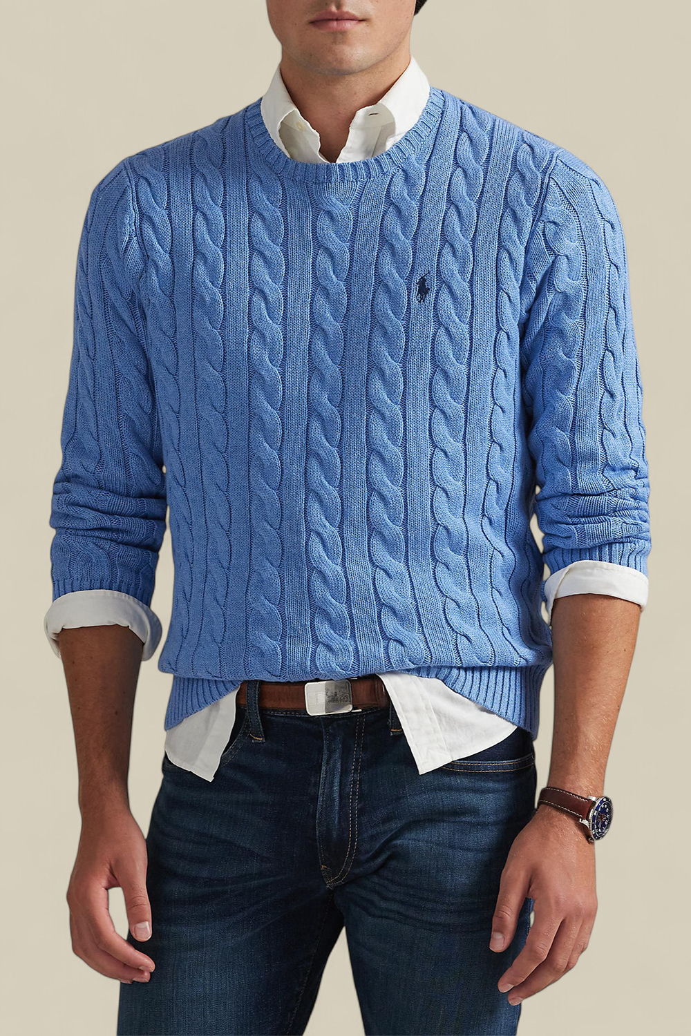 תמונת דוגמן קידמית של סריג כותנה