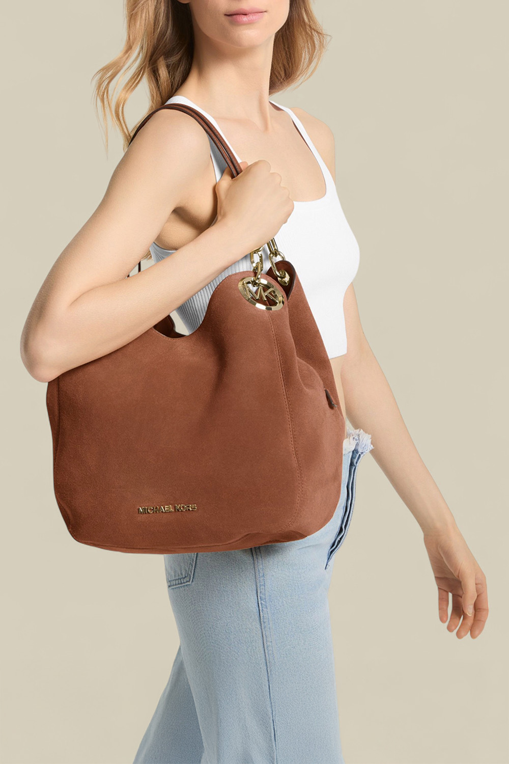 תמונת דוגמן קידמית של תיק כתף לילי לארג'