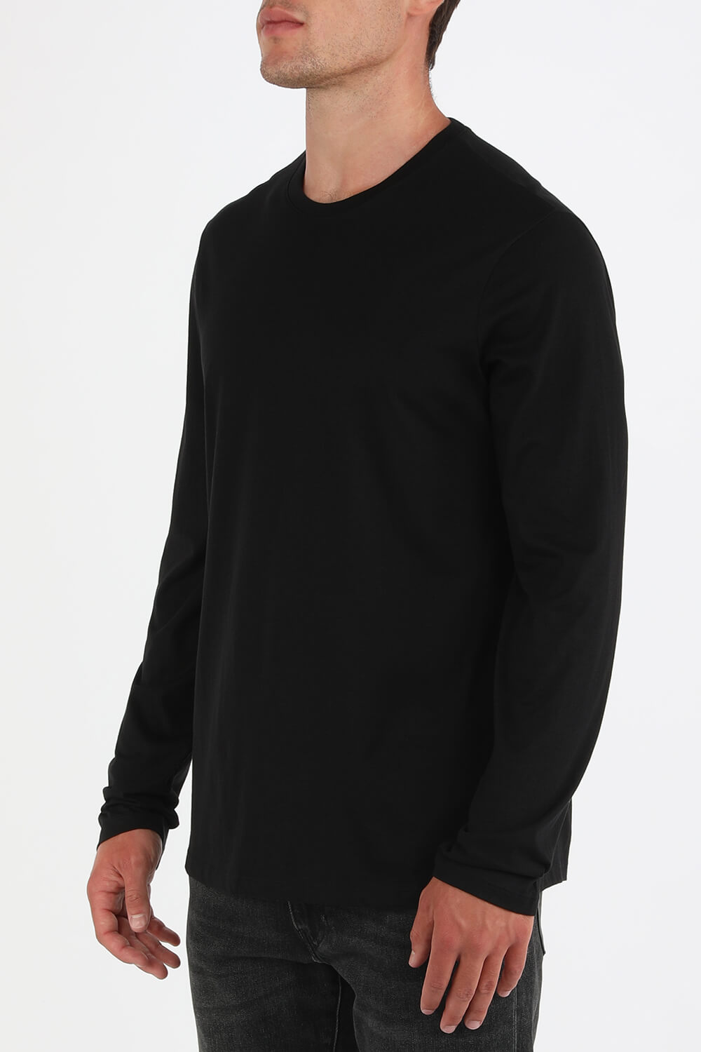 armani exchange black long sleeve