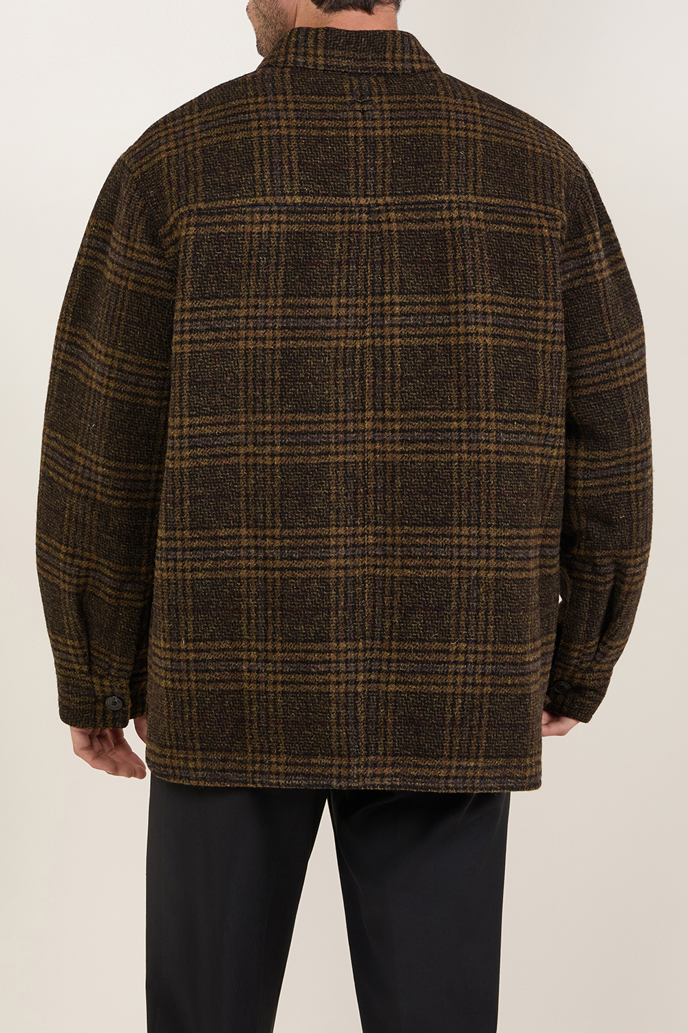 תמונת דוגמן אחורית של חולצת ז'קט