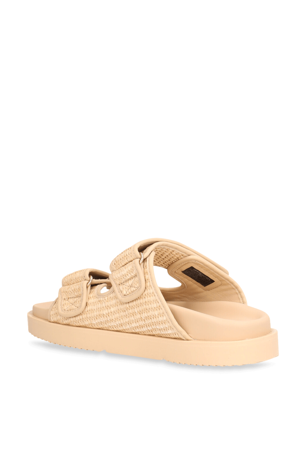 תמונה אחורית של כפכפי סליידס רפיה