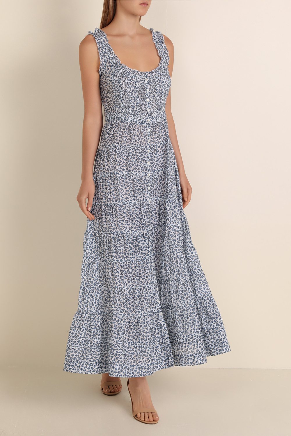 תמונת דוגמן קידמית של שמלת מקסי אותסה