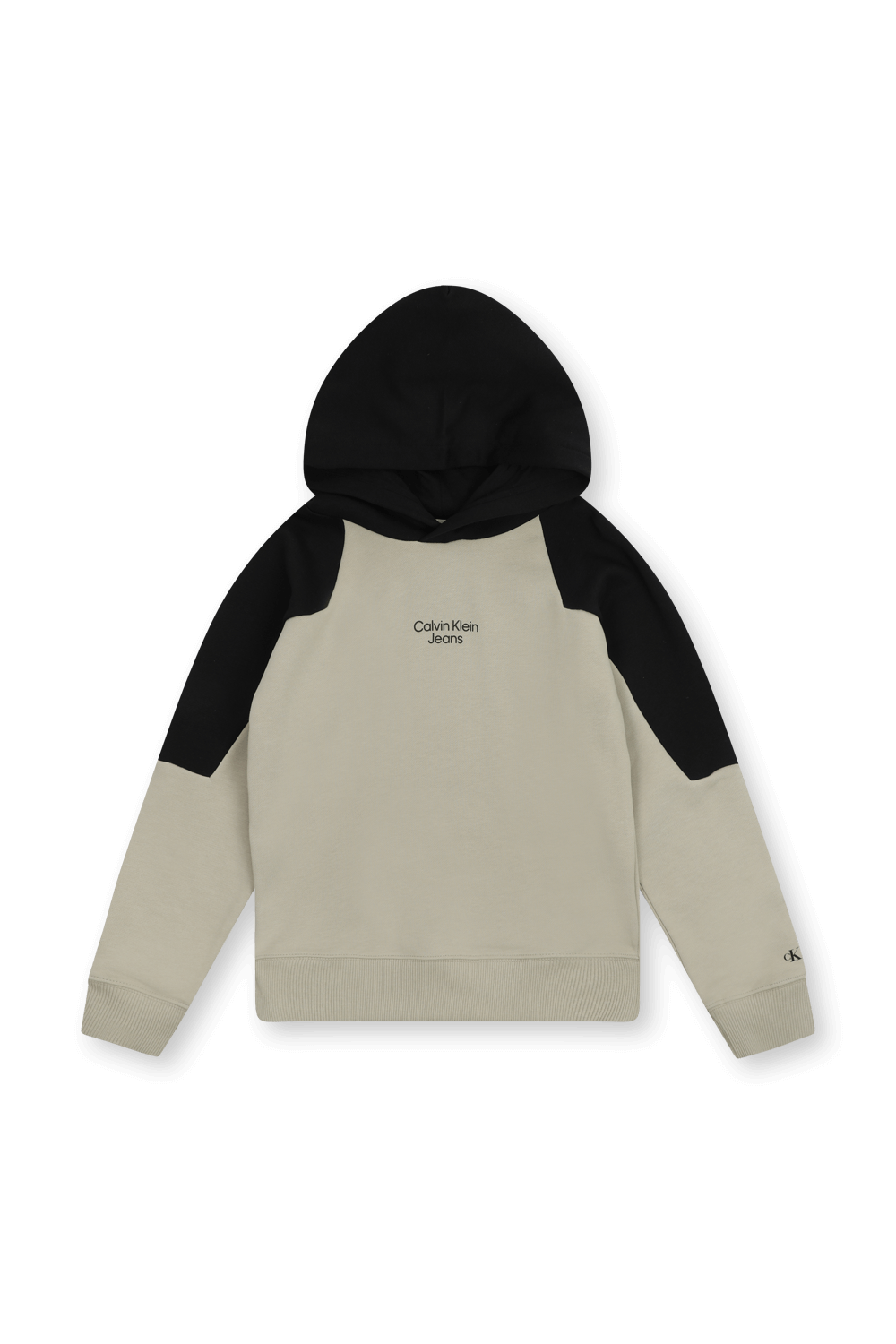 תמונה אחורית של סט קולורבלוק מכנסי ג'וג וכובע קפוצ'ון - גילאי 4-16