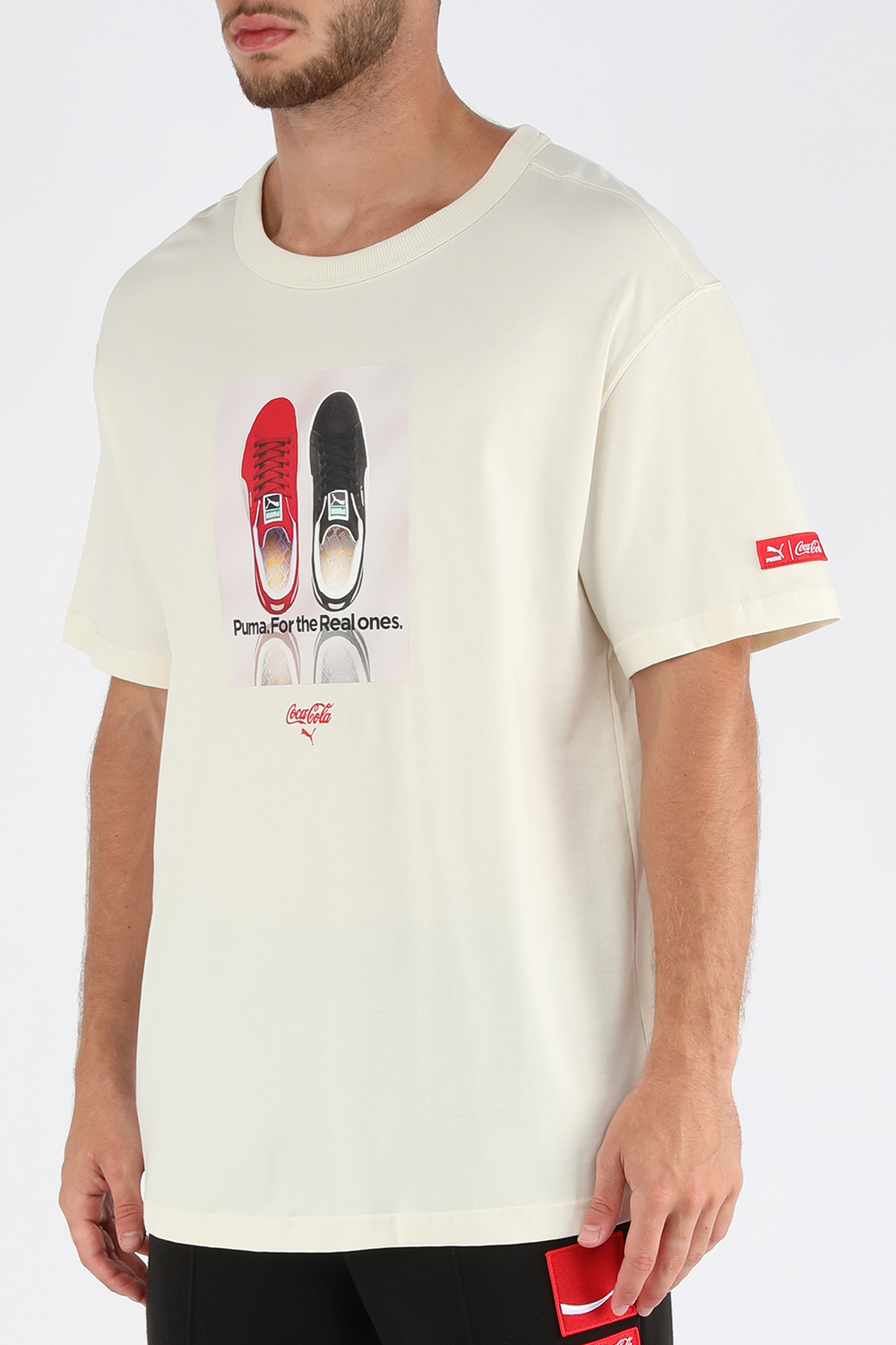תמונת דוגמן קידמית של פומה X קוקה קולה חולצת טי עם הדפס צילומי