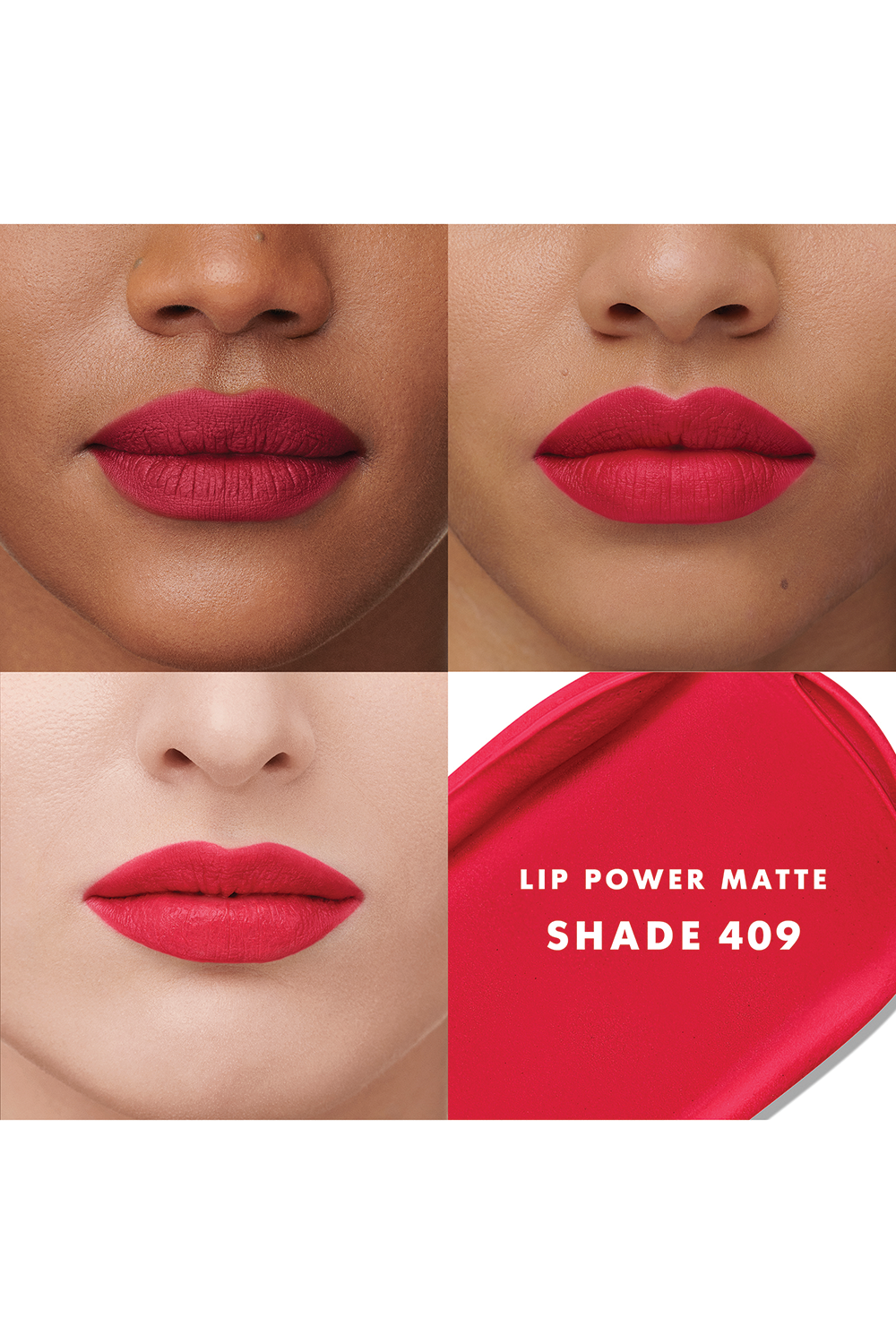 תמונה אחורית של שפתון עמיד ליפ פאוור בגימור מאט 409