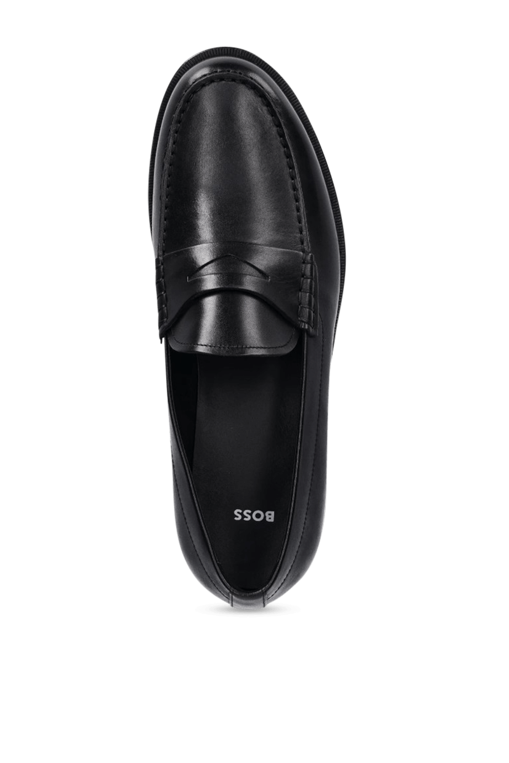 תמונה אחורית של נעלי מוקסינים