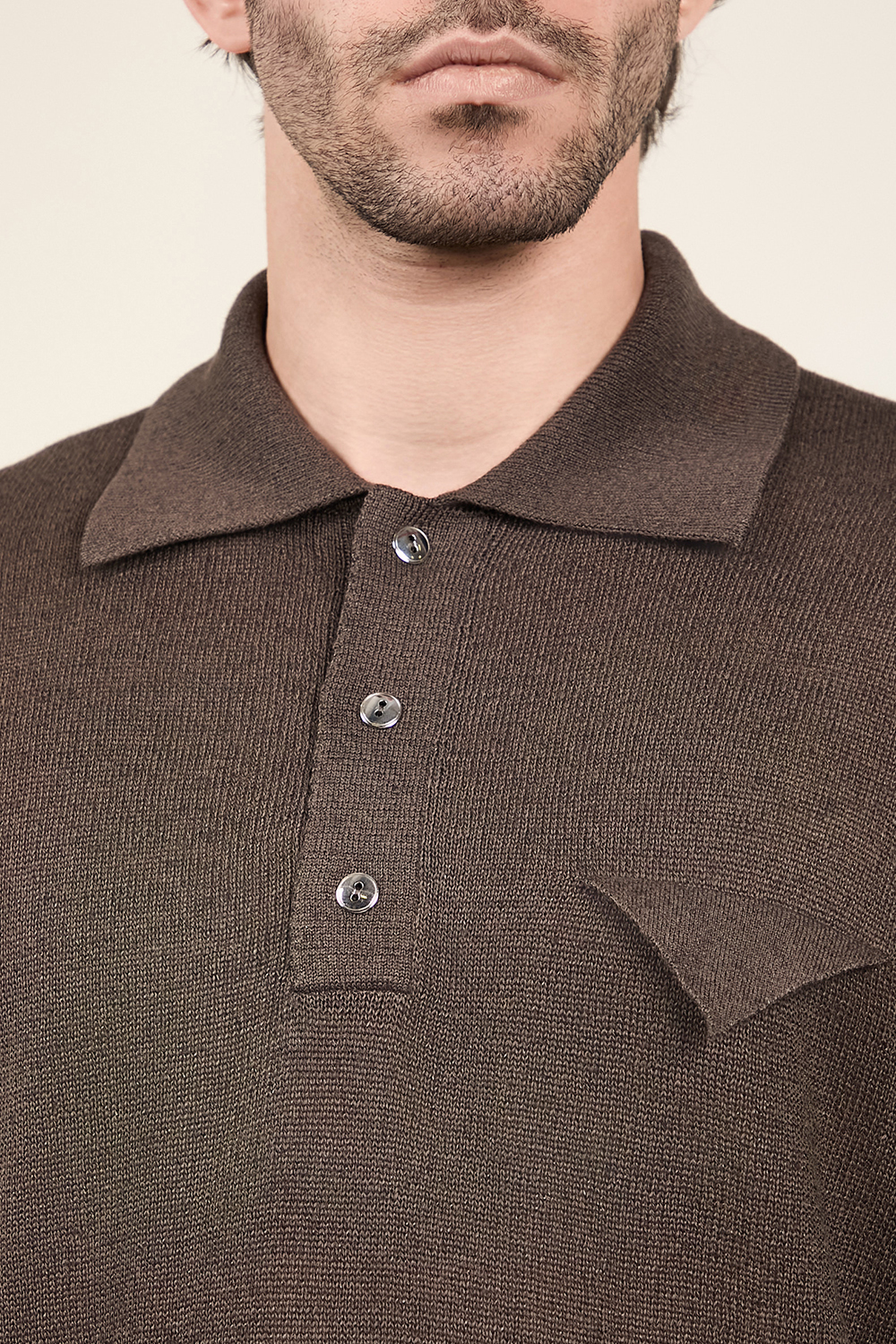 תמונת תקריב דוגמן של סריג פולו