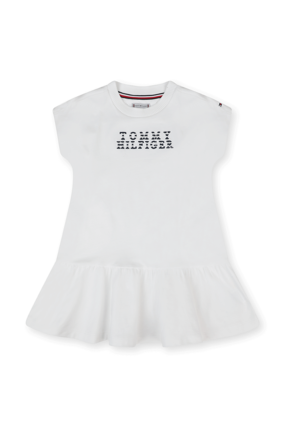 תמונה קידמית של שמלה עם רקמה מחוספסת