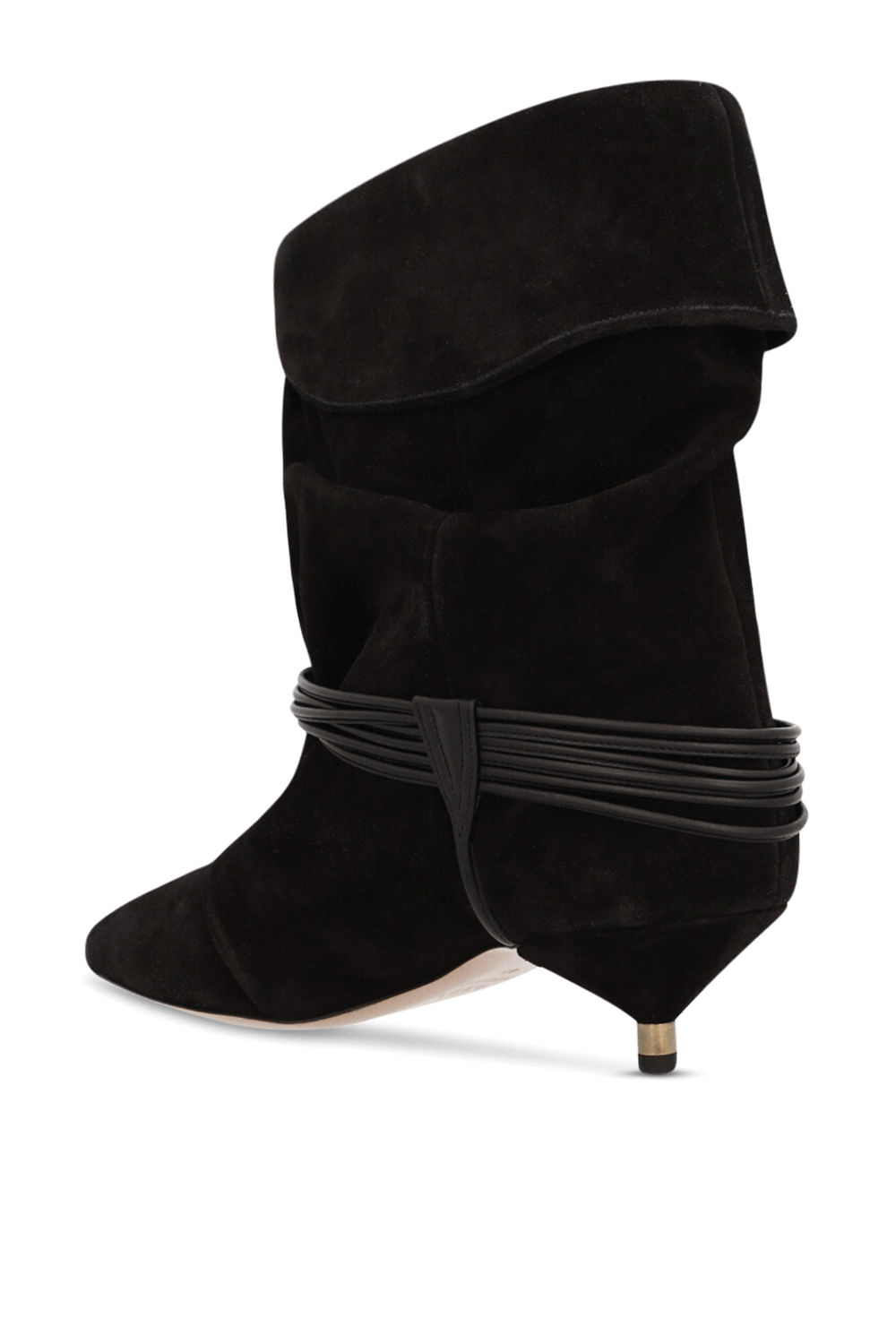 תמונה אחורית של מגפוני זמש