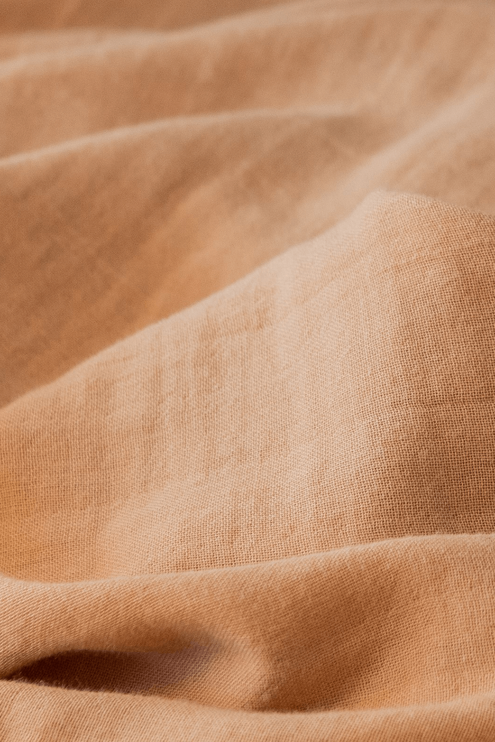 תמונת פנים של שמיכה מוסלין בייבי לאב בגוון חום