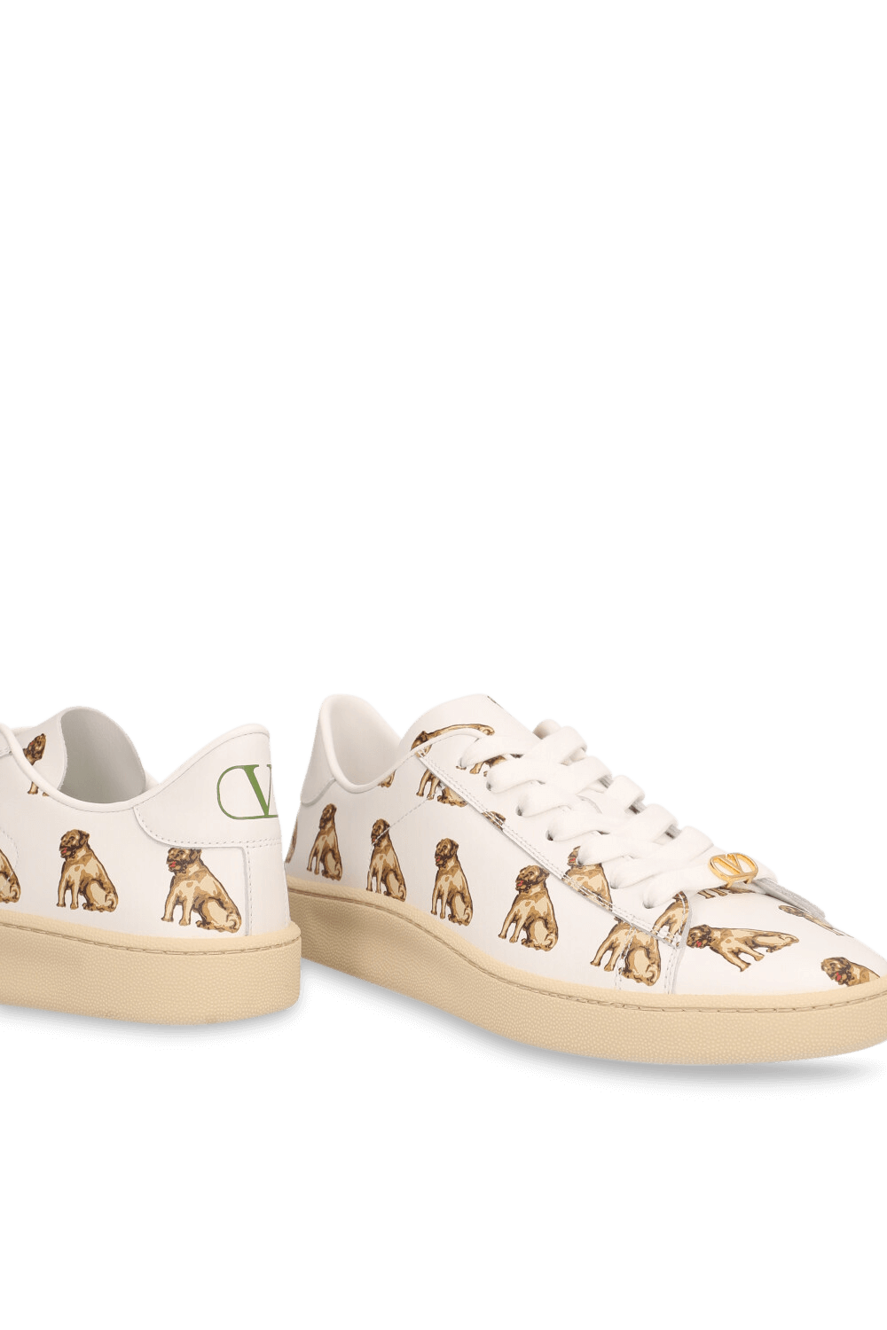 תמונת תקריב של נעלי סניקרס